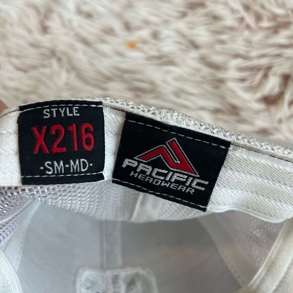 Armadillo Hat Co. Ace Pacific Headwear Maroon White Snapback Hat Style X216 S-M - Picture 4 of 8